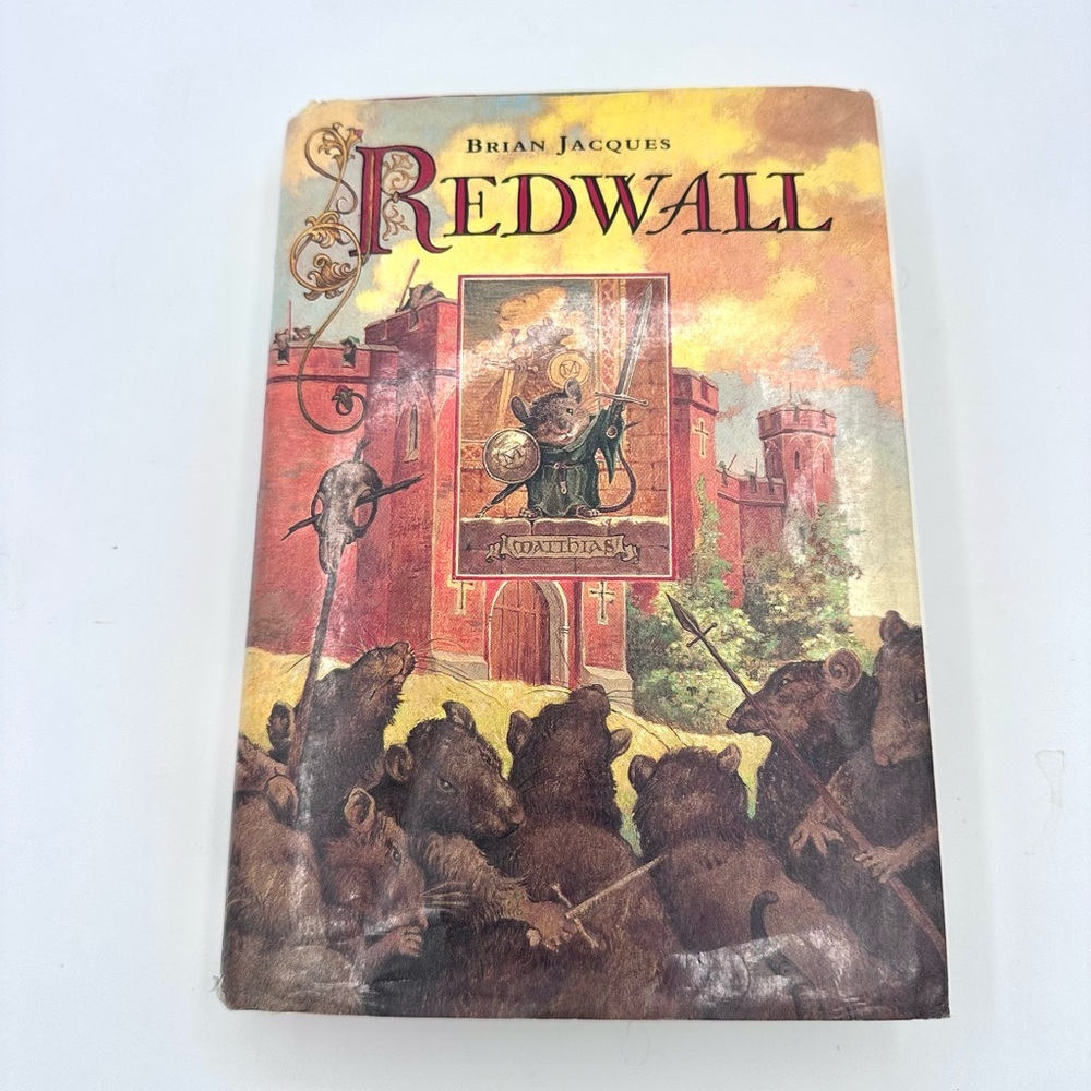 Redwall by Brian Jacques Hardcover Book 1st American Print 14th Impression